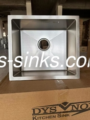 Zwart/Goud/Zilver/Rozen goud Handgemaakte Keuken Koel Equaal Basin Diepte 220mm
