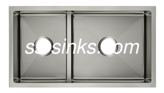 30 inch onderbouw keuken wasbak in geborsteld roestvrij staal voor industriële keuken