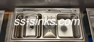 Topmount keuken wastafel dubbele schaal voor prestaties en eenvoudige installatie