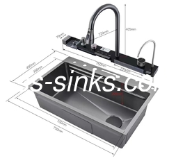 Topmount keuken wastafel voor 36 inch kast 21cm schaal diepte 3 kraan gaten en meer top keuze
