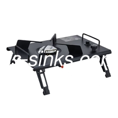 Draagbare Houtskool BBQ Grill 2 Side Shelves en Customized Outdoor BBQ Equipment OEM ODM