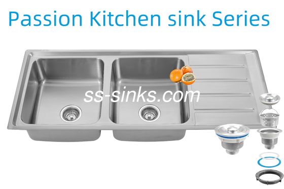 1200 X 500 mm Hoek RVS Keuken Wastafel Achterafvoerplaatsing voor Uw Restaurantkeuken