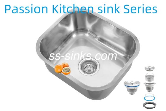 1 kraan gat met kraan gat deksel geborsteld roestvrij staal dubbele schaal wasbak