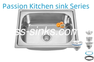 21 cm schotel diepte schort roestvrij staal keuken wasbak 3,5 inch afvoer opening voor prestaties