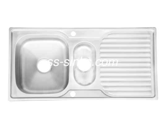 Afmetingen 30 x 17 inch Schort Roestvrij staal Keuken wasbak Anti-corrosie staal