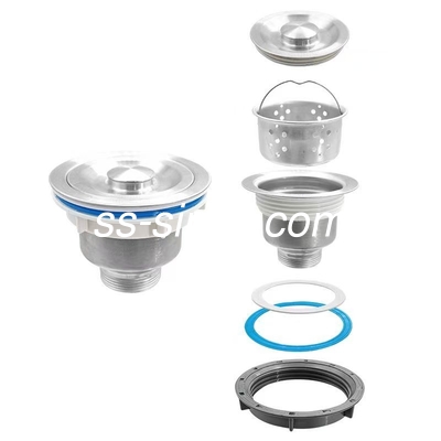 Gepoetste roestvrij staal 33x22 Drop In Dual Bowl handgemaakte keuken wasbak