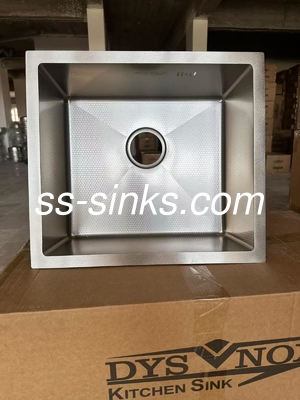 Zwart/Goud/Zilver/Rozen goud Handgemaakte Keuken Koel Equaal Basin Diepte 220mm