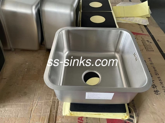 40 * 40cm Vierkante Single Bowl Undermount Wasbak Makkelijk te installeren voor kast