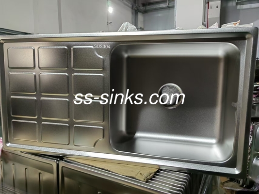 Colander accessoires inclusief voorschoen Roestvrij staal keuken wastafel met afvoerbord