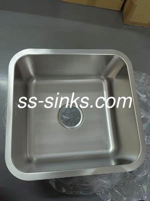 Stainless Steel Keuken Single Bowl wasbak Vierkante vorm En Corrosie-Resistente Drainer