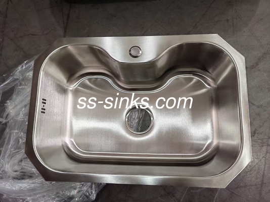 SUS304 Stainless Steel Single Bowl Sink met corrosiebestendig afvoerwater