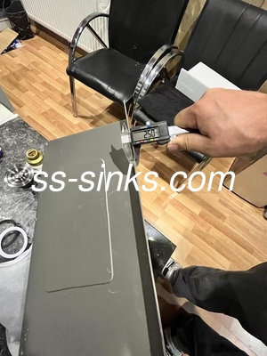 780*430mm etc. Moderne constructie rechthoekige keuken wasbak roestvrij