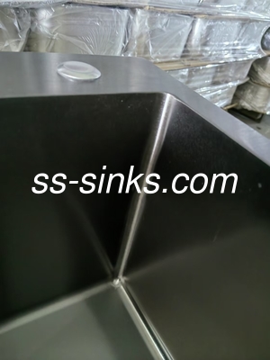 Retangle Black Stainless Steel Double Bowl Sink voor makkelijke reiniging en onderhoud