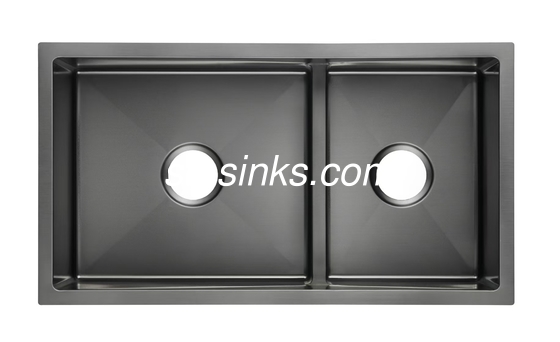 Stainless steel onderbouwde wasbak met geluidsdempende capaciteit
