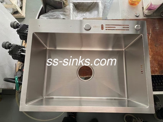 K-20000 Topmount keuken wastafel met 1 kraangat en schaaldiepte van 21 cm