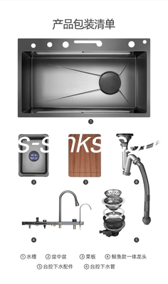 Topmount keuken wastafel voor 36 inch kast 21cm schaal diepte 3 kraan gaten en meer top keuze