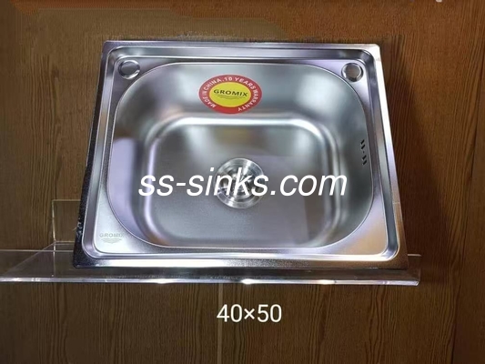 Topmount keuken wastafel enkele schaal met afvoerbord 30 x 17 inch één of twee gaten voor keuken wastafel met afvoerbord
