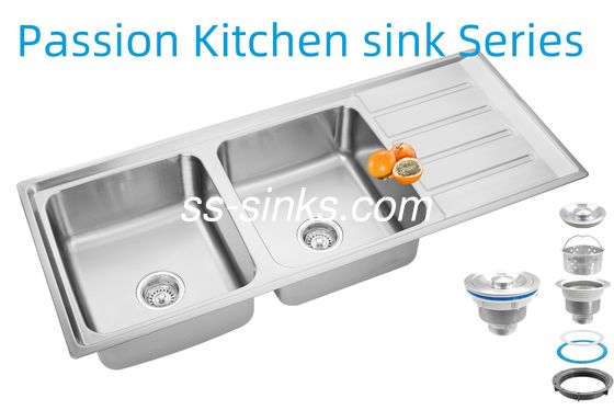 1200 X 500 mm Hoek RVS Keuken Wastafel Achterafvoerplaatsing voor Uw Restaurantkeuken