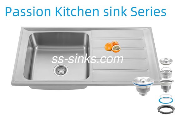 Moderne achterafspoeling Kookbak met afvoerbord voor moderne keukens