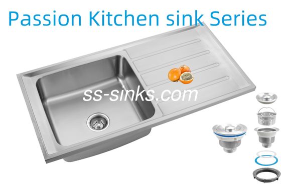 Moderne achterafspoeling Kookbak met afvoerbord voor moderne keukens