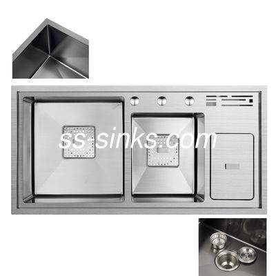 Handgemaakte Keukenspoelbak met Afdruiprek De Ultieme Oplossing voor Badkamervloerafvoerzeef