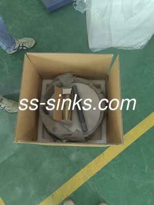 OEM Kleur 3mm Roestvrij Staal 304 Ronde Wastafel Voor Badkamer Met Kraan