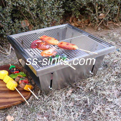 OEM het Draagbare de Keuken van het de BARBECUEmateriaal van de Houtskoolgrill Openlucht Koken