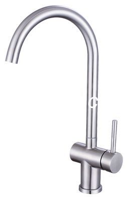 Heet en Koud Water 304 het Waterkraan van het Roestvrij staaltapkraan Geborstelde Staal