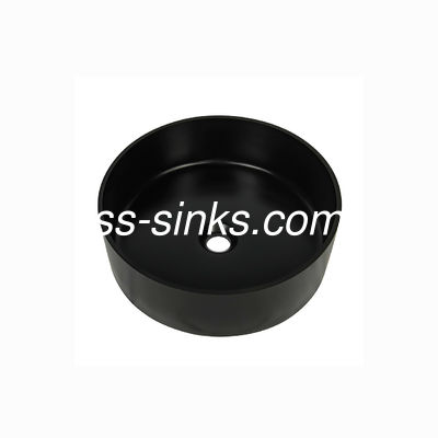 410mm Zwart Kwarts Undermount om de Enige Gootsteen van de Komkeuken met Splashback