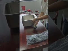 41*41cm vierkant roestvrij staal enkelbak wasbak ondermontage