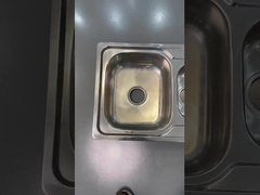 Over de toonbank 1000 x500 mm Eén kom keuken wasbak met afvoerbord Volkswasbekken