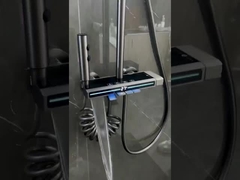 OEM Zwart geborsteld nikkel roestvrij staal douche set muur gemonteerd